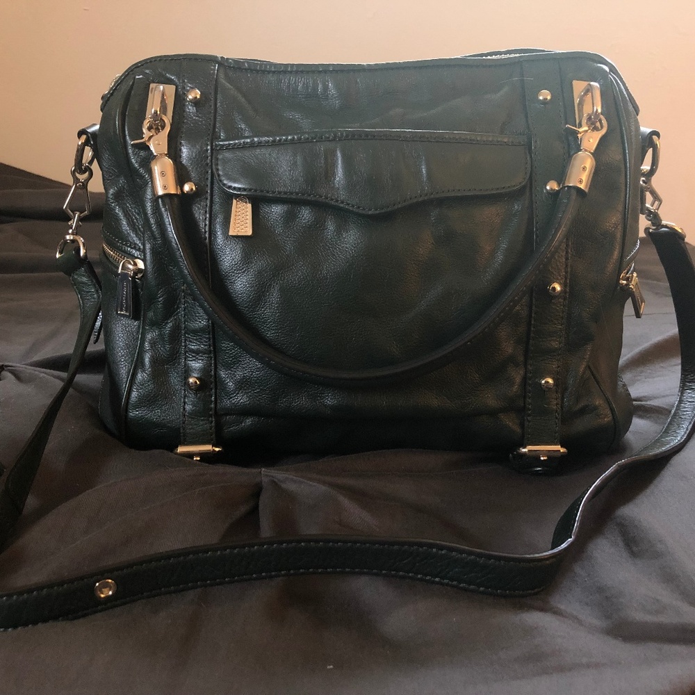 Rebecca Minkoff Cupid Satchel in Hunter Green